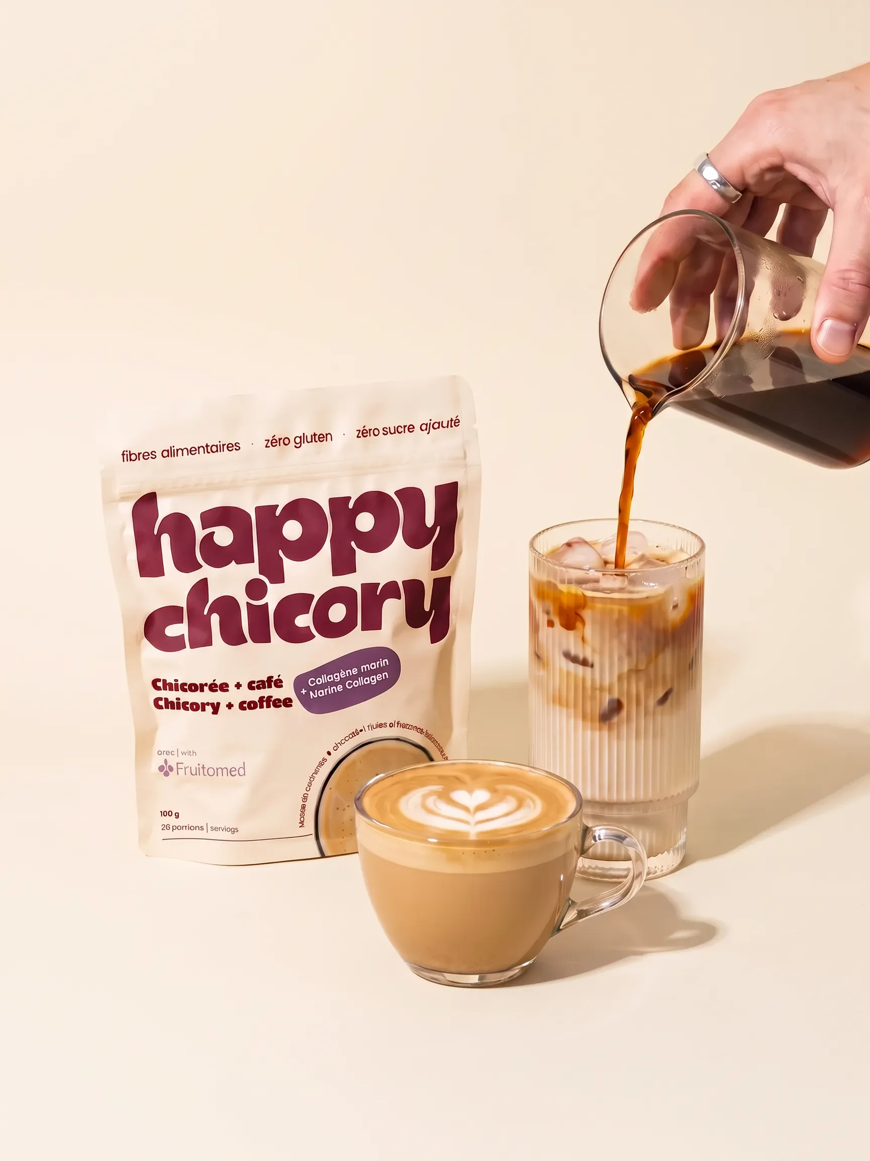 Café chicorée et collagène